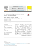 On the dimension drop conjecture for diagonal flows on the space of lattices