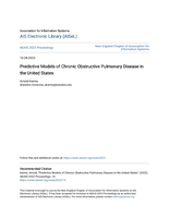 Association for Information Systems Association for Information Systems Predictive Models of Chronic Obstructive Pulmonary Disease in Predictive Models of Chronic Obstructive Pulmonary Disease in the United States the United States