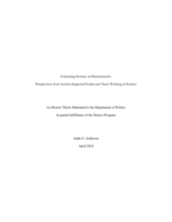 Examining Reentry in Massachusetts: Perspectives from System-Impacted People and Those Working in Reentry