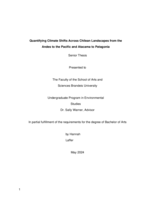 Quantifying Climate Shifts Across Chilean Landscapes from the Andes to the Pacific and Atacama to Patagonia