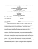 Guns, Gangsters, and the New Deal: The Politics of Firearm Regulation and the First Federal Gun Control Act