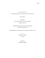 “Some Call Me Witch”:  A Comparative Study of La Celestina and The Witch of Edmonton