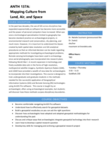 ANTH 137A: Mapping Culture from Land, Air, and Space