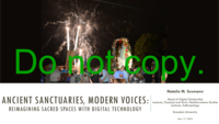 Ancient Sanctuaries, Modern Voices: Reimagining Sacred Spaces with Digital Technology