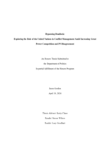 Bypassing Deadlock: Exploring the Role of the United Nations in Conflict Management Amid Increasing Great Power Competition and P5 Disagreement