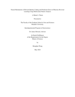 Neural Mechanisms of Reward Identity Coding and Prediction Error in Olfactory Reversal Learning Using Multivariate Pattern Analysis