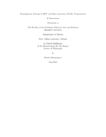 Entanglement Entropy in QFT and Bias-correction of Daily Temperatures