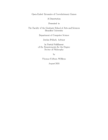 Open-Ended Dynamics of Coevolutionary Games
