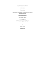 Long Term Epigenetic Memory