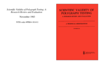 Scientific Validity of Polygraph Testing: A Research Review and Evaluation