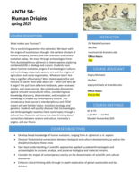 ANTH 5A: Human Origins spring 2025