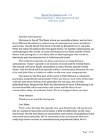 Violent Majorities 2.1: Peter Beinart on long-distance Israeli ethnonationalism (LA, AS) 