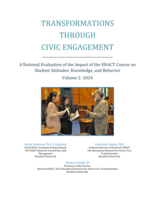 Transformations Through Civic Engagement: A National Evaluation of the Impact of the ENACT Courses on Student Attitudes, Knowledge and Behavior Volume 2
