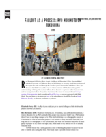 FALLOUT AS A PROCESS: RYO MORIMOTO ON FUKUSHIMA
