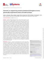 Genomic re-sequencing reveals mutational divergence across genetically engineered strains of model archaea