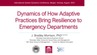 Dynamics of How Adaptive Practices Bring Resilience to Emergency Departments