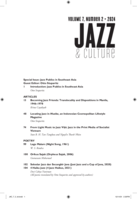 Jazz and Culture 7, no. 2 - Jazz Publics in Southeast Asia