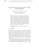 Reference-Based Face Super-Resolution Using the Spatial Transformer