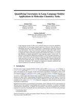 Quantifying Uncertainty in Large Language Models: Applications in Molecular Chemistry Tasks