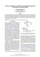 Anchor and Broadcast: An Efficient Concept Alignment Approach for Evaluation of Semantic Graphs