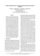 Media Attitude Detection via Framing Analysis with Events and their Relations