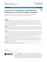 Lessons from conducting a participatory evaluation of a kinship navigator program