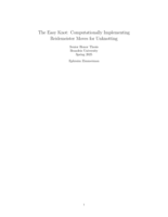 The Easy Knot: Computationally Implementing Reidemeister Moves for Unknotting