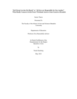 “Kol Yisrael Arevim Zeh Bazeh” or “All Jews are Responsible for One Another”   What Really Connects Jewish Teens_ Firsthand Answers from Genesis at Brandeis