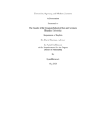 Conversion, Apostasy, and Modern Literature