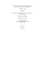 Self-construal in second-generation Chinese Americans: A glance at versatile self and cultural identities
