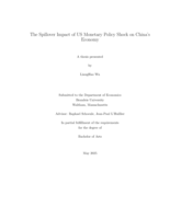 The Spillover Impact of US Monetary Policy Shock on China’s Economy