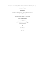 Associations Between Gray Matter Volumes and Semantic Clustering with Age