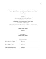 From Corruption to Combat: The Militarization of Organized Crime in Mexico