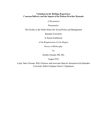 Variations in the Birthing Experience:  Cesarean Delivery and the Impact of the Patient-Provider Dynamic