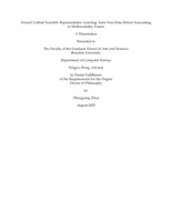 Toward Unified Scientific Representation Learning: from Pure-Data Driven Forecasting to Multimodality Fusion
