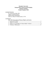 CONTENT POL 320: International Human Rights and Justice