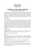 A History of the State of Israel