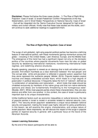 Israel Case Studies for Senior Executive Course