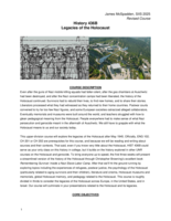 History 436B: Legacies of the Holocaust