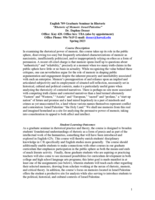 “Rhetoric of Memoir: Israel/Palestine”