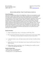 Between Sodom and Eden: “Queer” Israeli Cinema as Social Lens