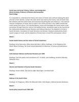 Soviet Jews and Israel: History, Culture, and Immigration