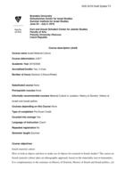 Israeli Material Culture