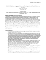 REL 2900 Holy Land: Geography, History and Theology in Second Temple Judaism and the Gospels