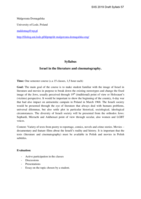 Israel in the literature and cinematography