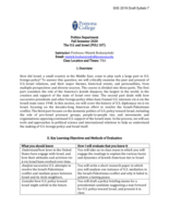 The U.S. and Israel (POLI 107)