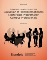 Evaluation of Hillel International's Masterclass Programs for Campus Professionals