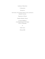 Landscape of Spacetimes