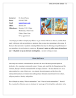 Tanny Syllabus