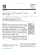 Sexual and Reproductive Health Care Receipt Among Female Adolescents and Young Adults With Disability in the United States, 2011—2019